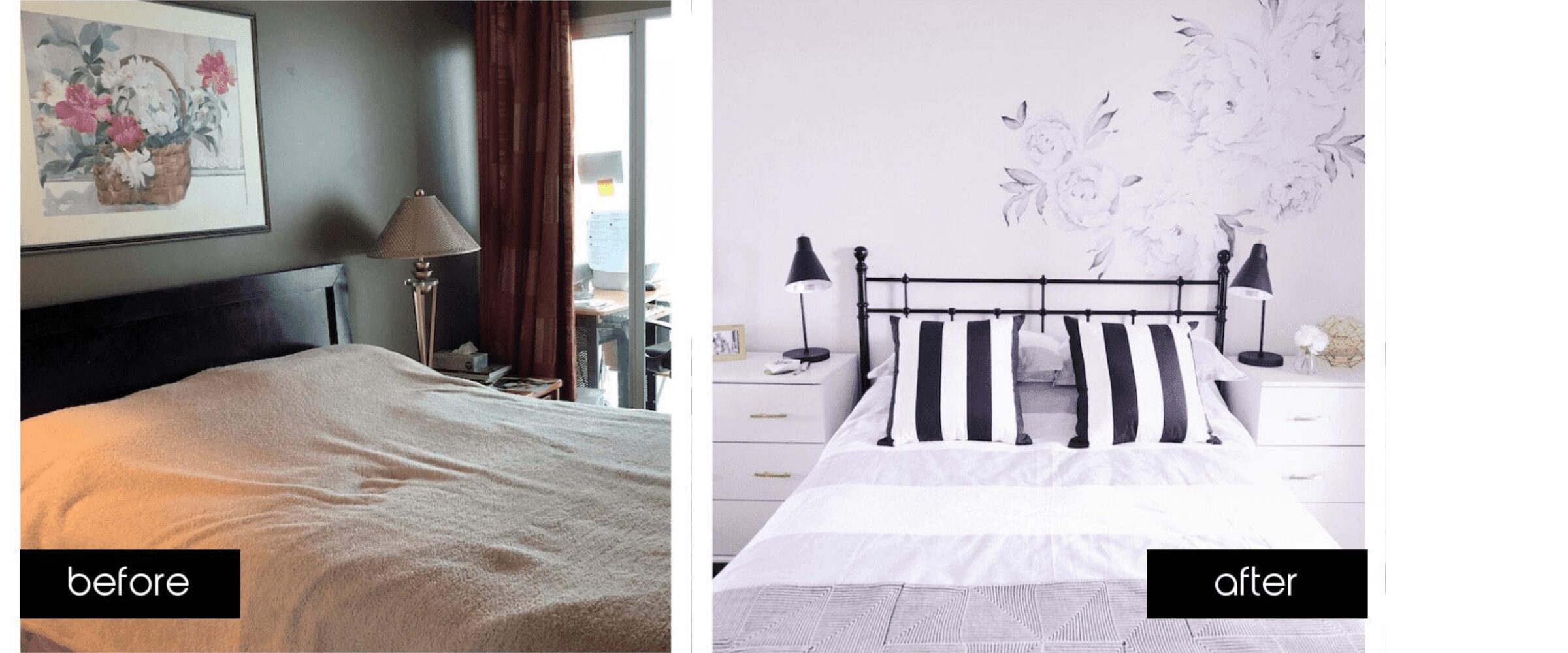 small bedroom transformation before and after