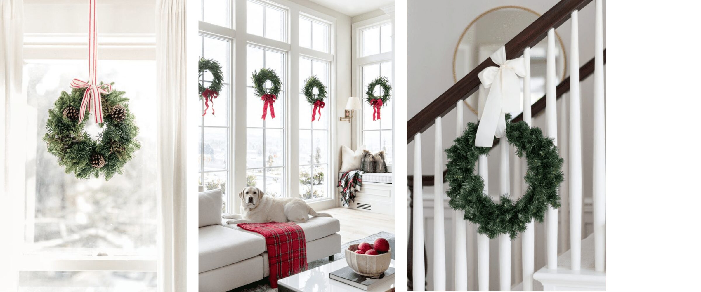 hang wreaths from your window