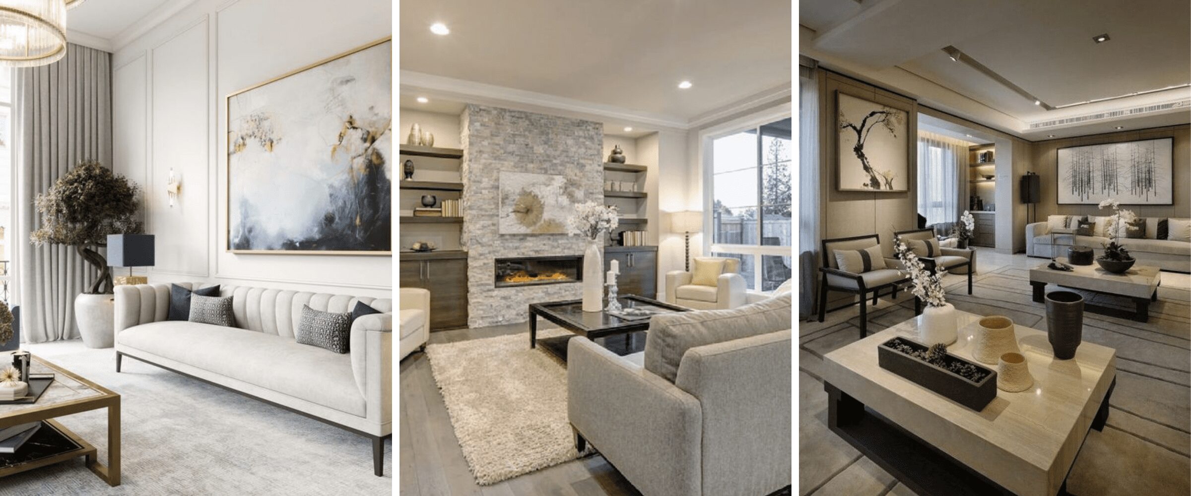 affordable interior design tips - large scale art