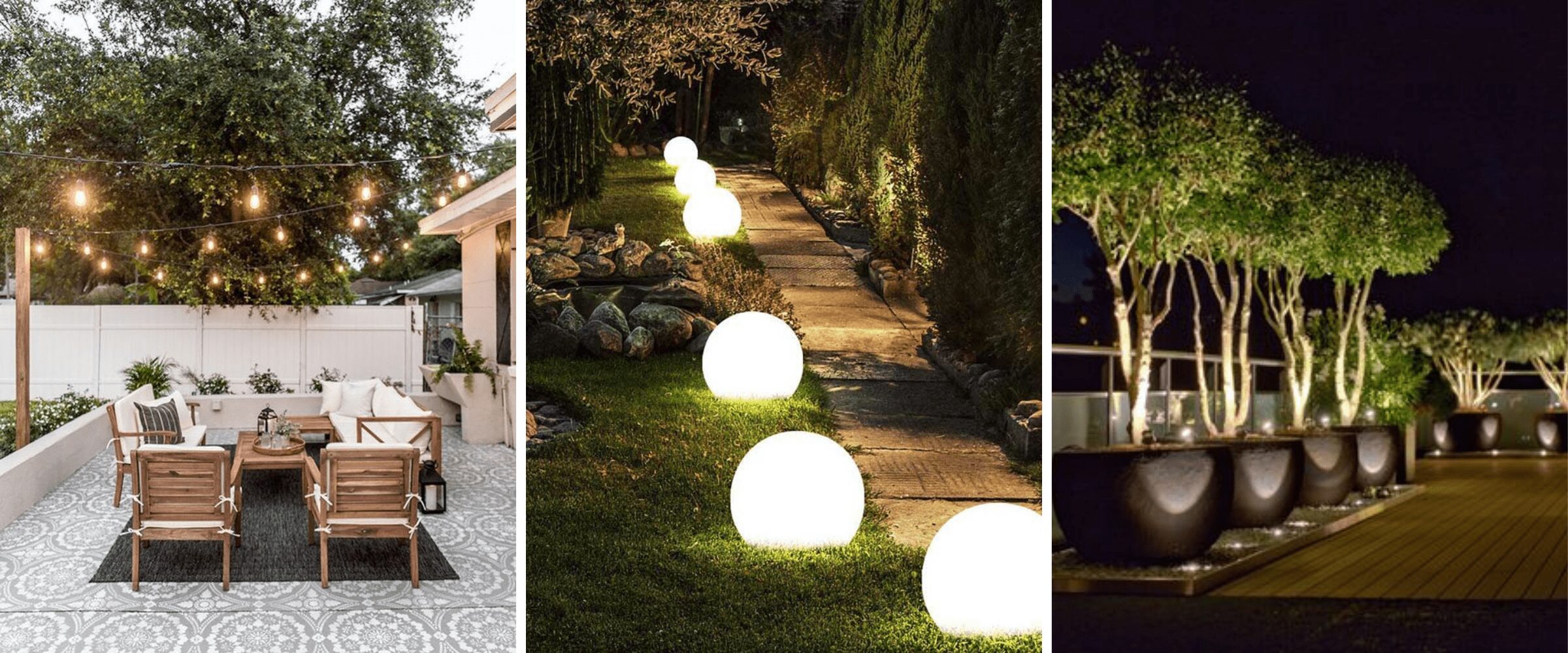 patio decorating ideas - lighting