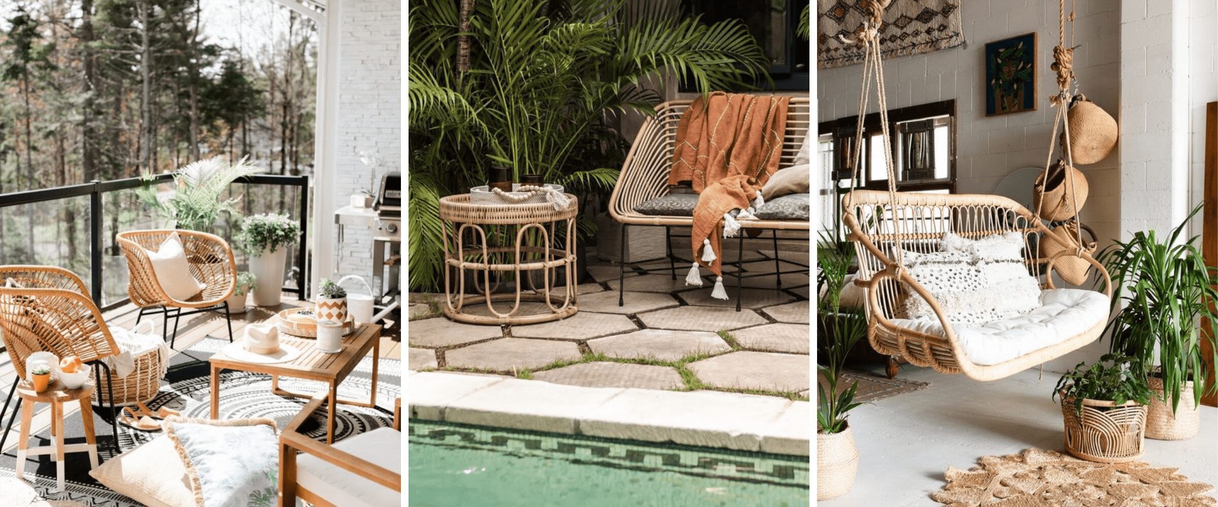 patio decorating ideas - rattan furniture