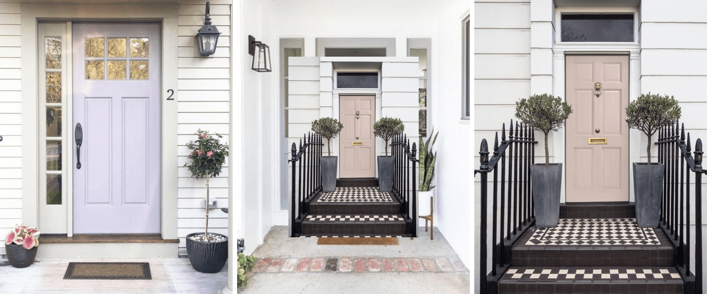 front door paint colours - interesting tones