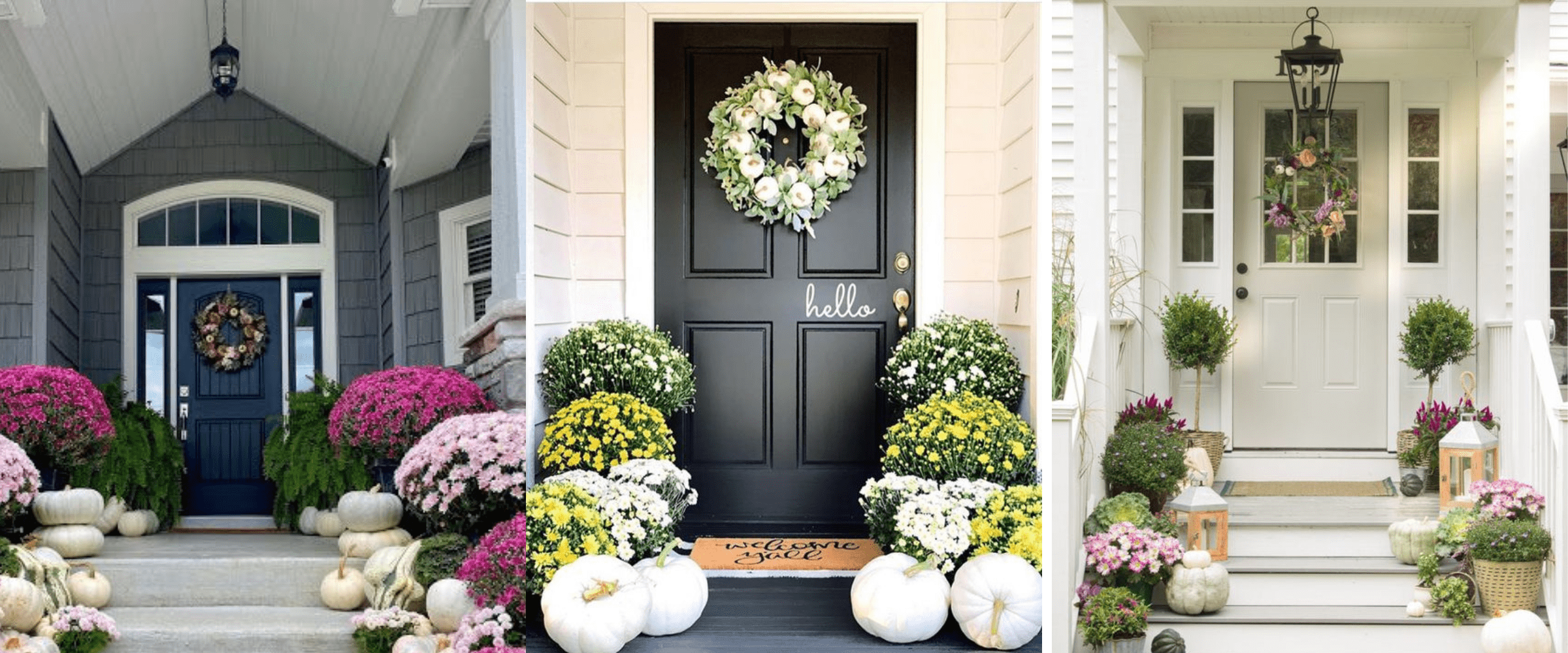 front porch decorating ideas - door colour