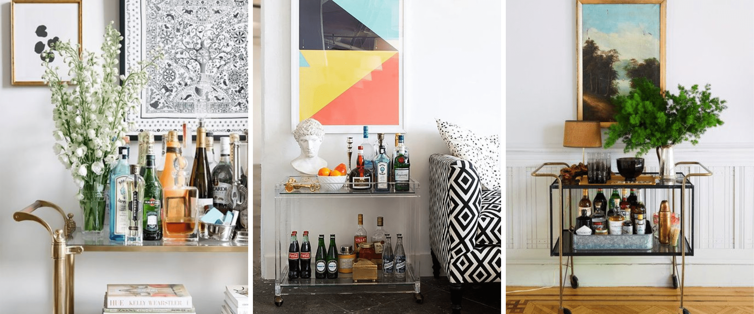 Stylish bar cart ideas