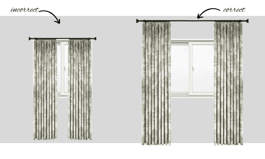 how to hang curtains correctly