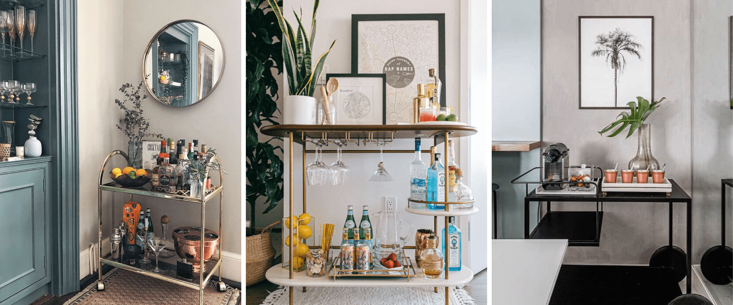 stylish bar cart tips