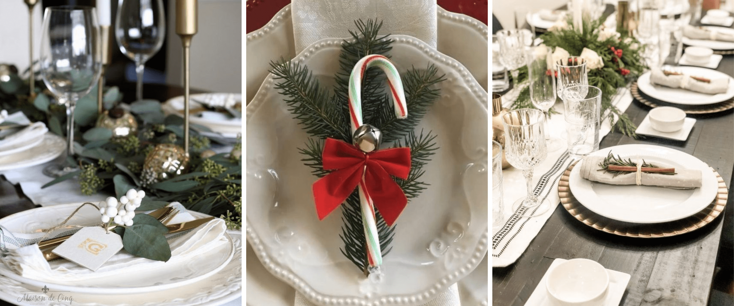 holiday place settings