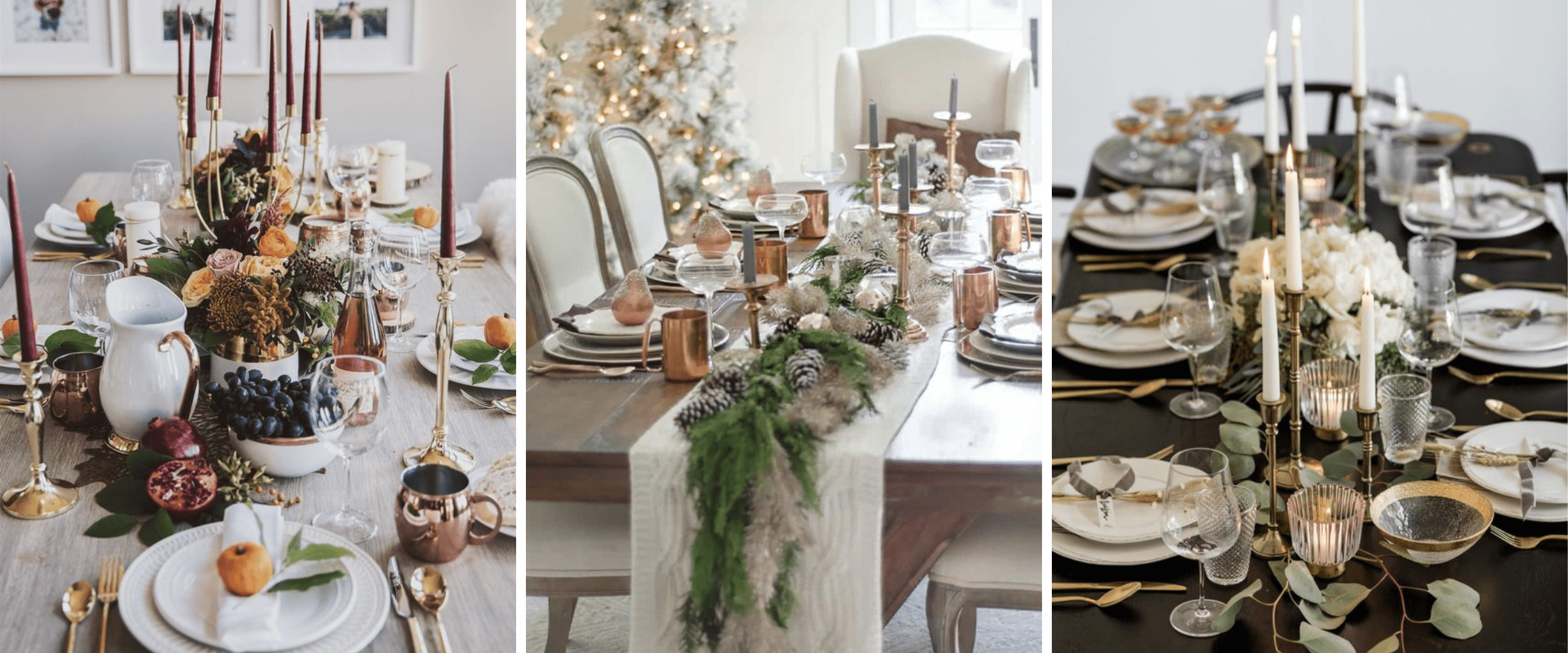 holiday table setting ideas