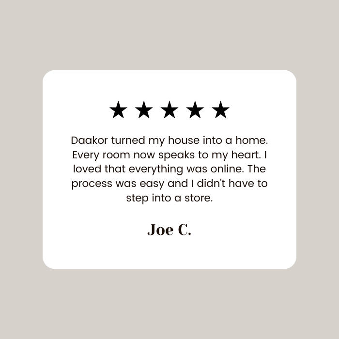 e-design service testimonial online interior decorator review