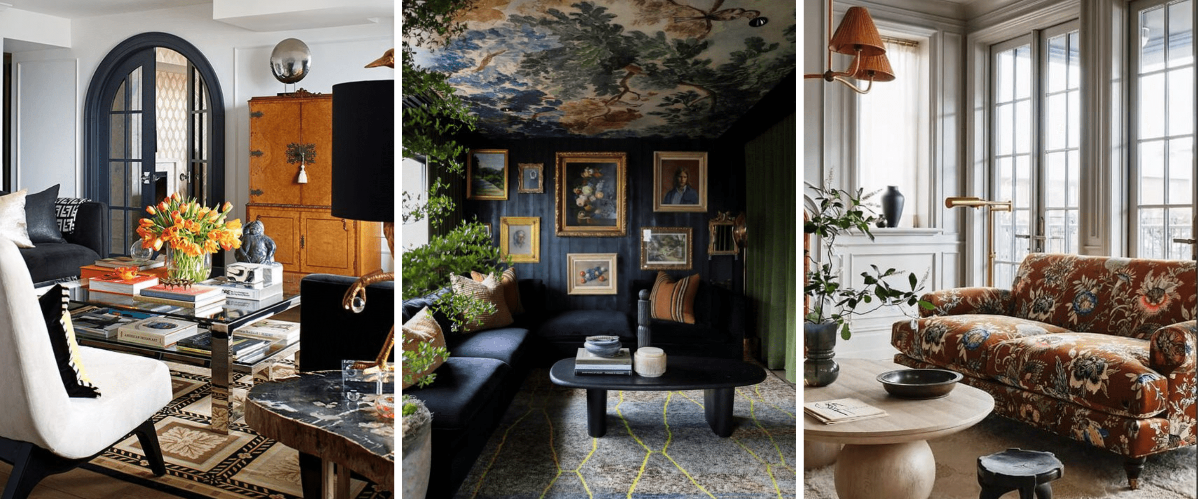 2024 living room design trend - maximalism