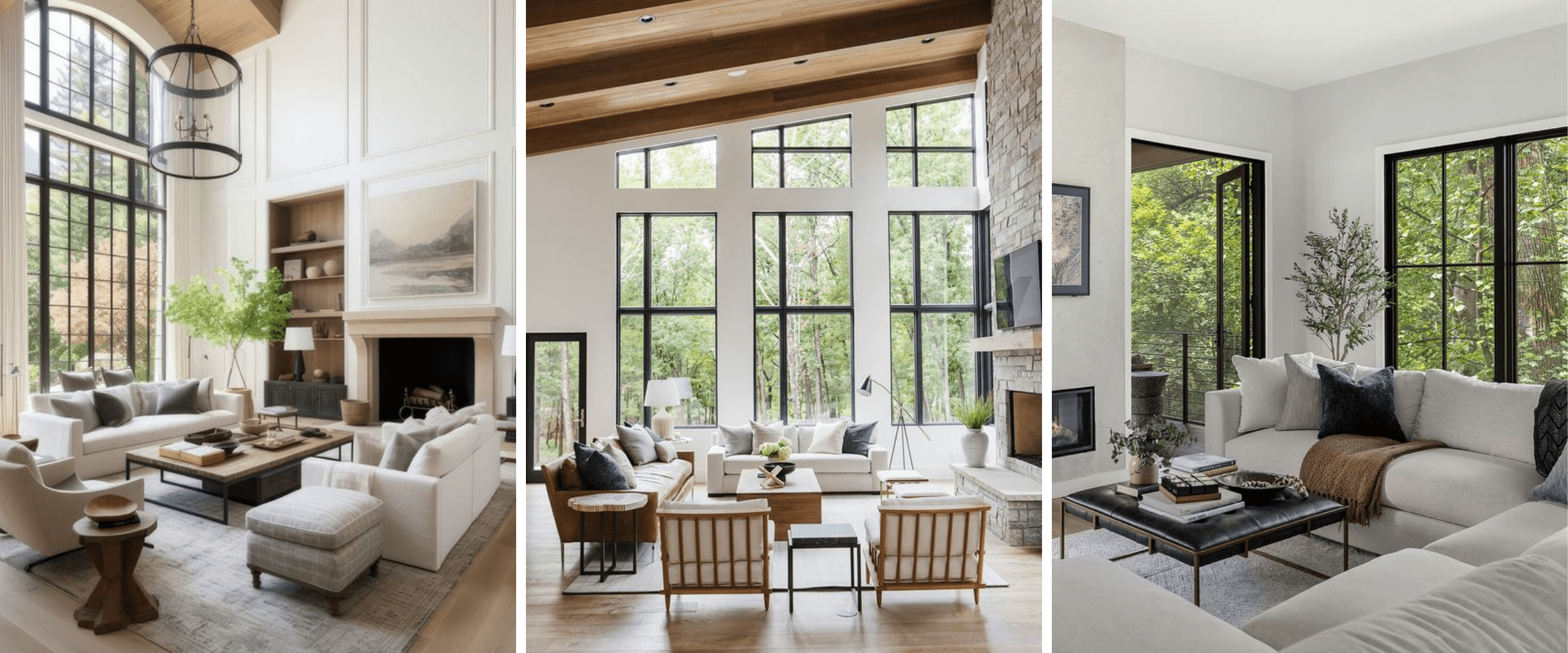 2024 living room design trend - outside in